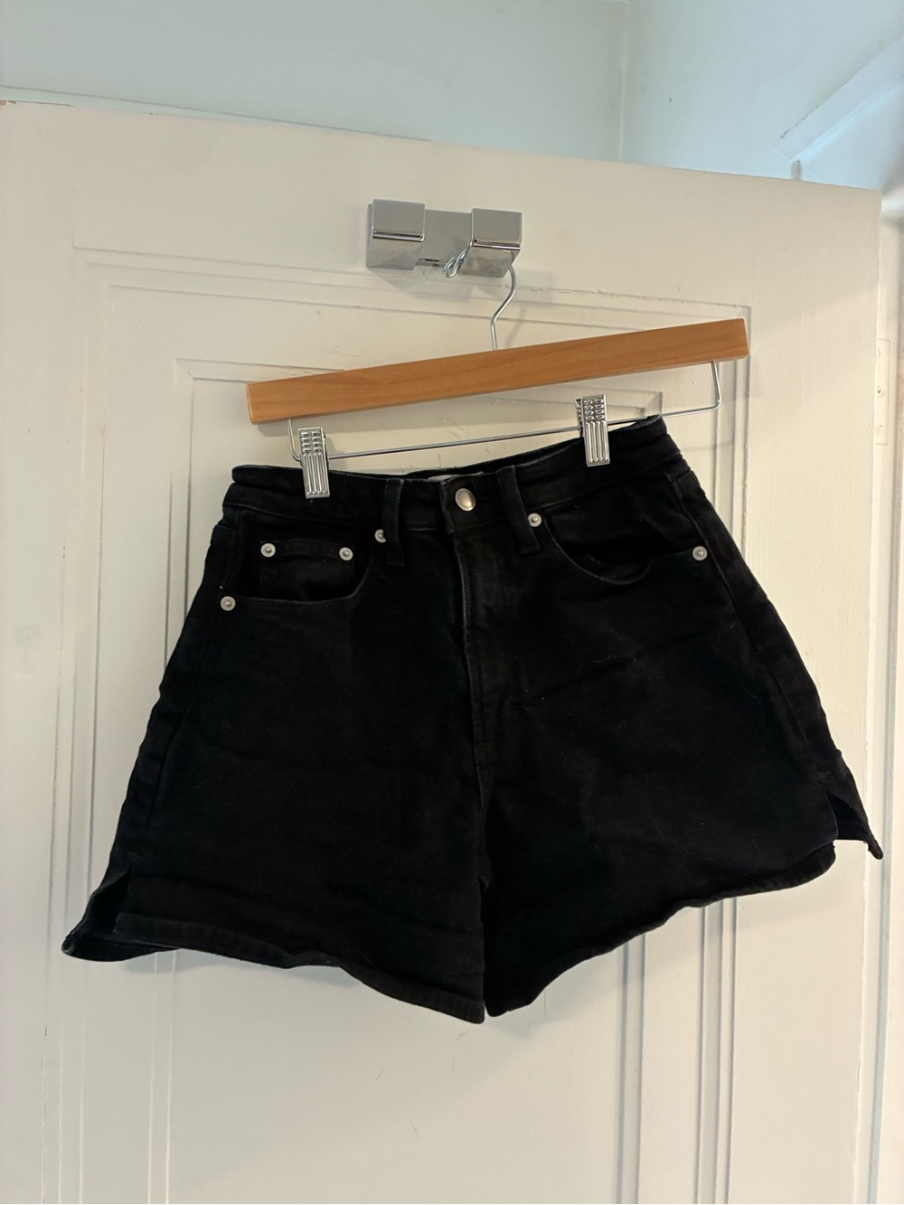 Universal Thread Black High-Rise Denim Shorts